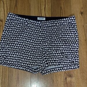 Old Navy Navy & White Sailboat-Pattern Shorts